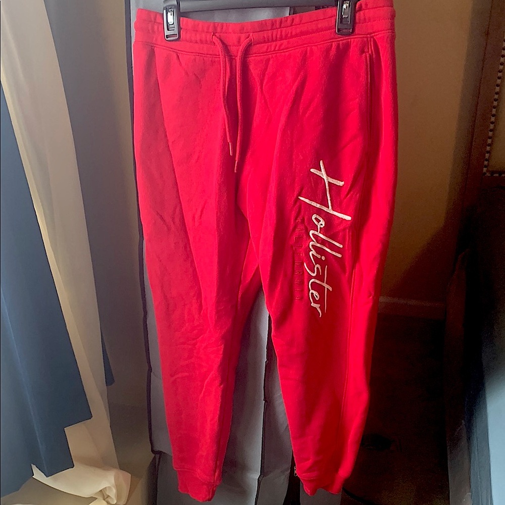 Hollister Bright Red Sweatpants